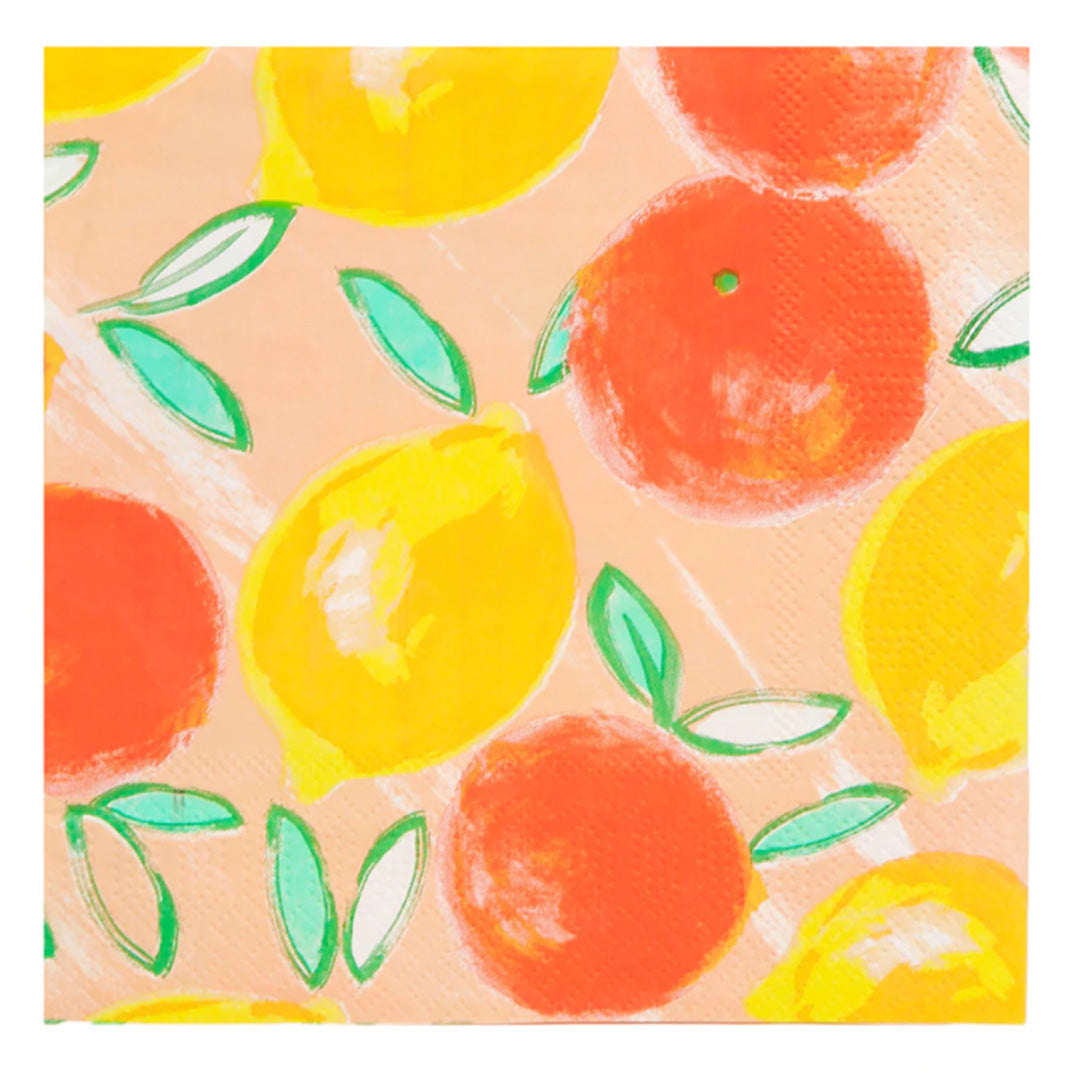 Lemon & Orange Paper Napkins
