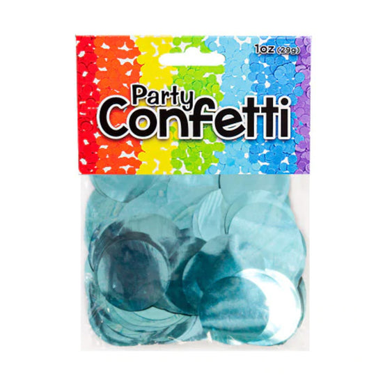 Light Blue Metallic Confetti