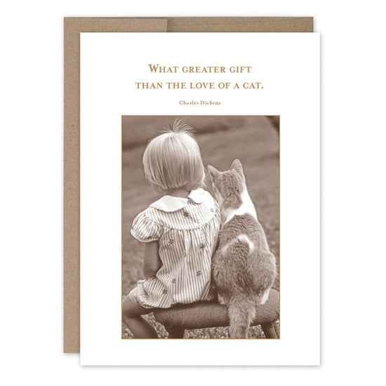 Love of a Cat Friendship Card