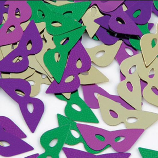 Mardi Gras Mask Confetti