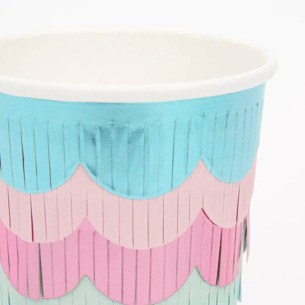 Mermaid Scalloped Fringe Cup
