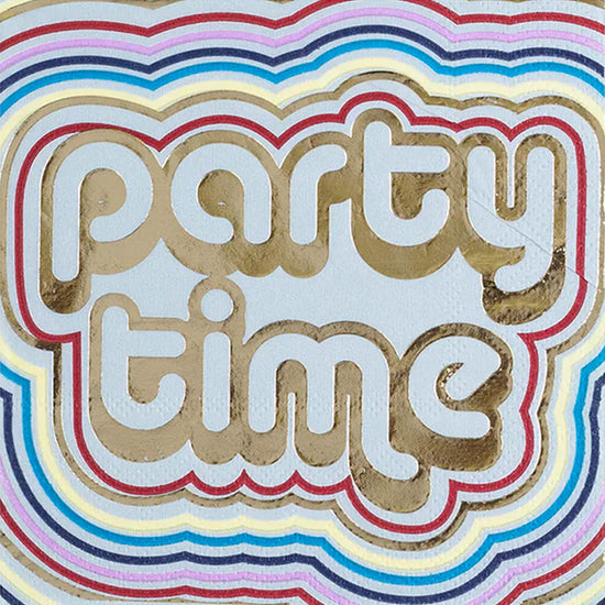 "Party Time" Witty Cocktail Napkins