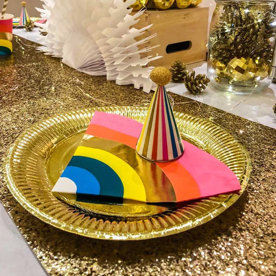 Birthday Brights Rainbow Shaped Napkins