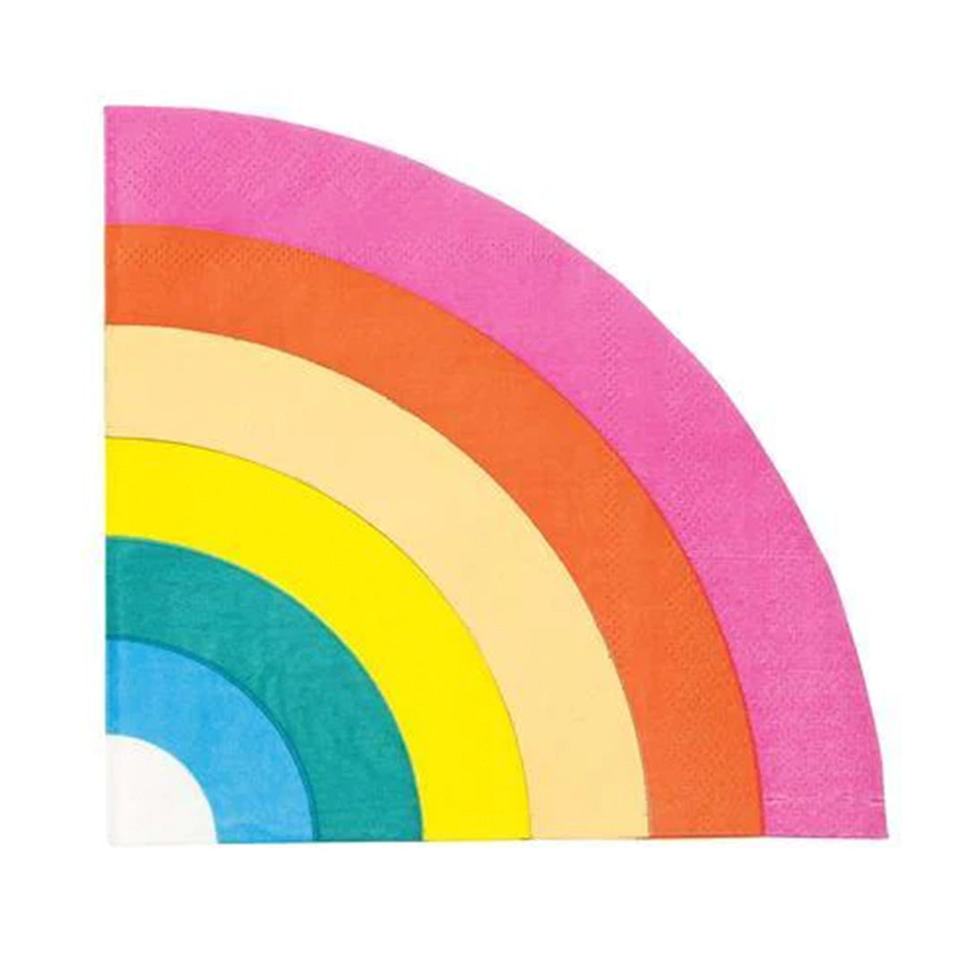 Birthday Brights Rainbow Shaped Napkins