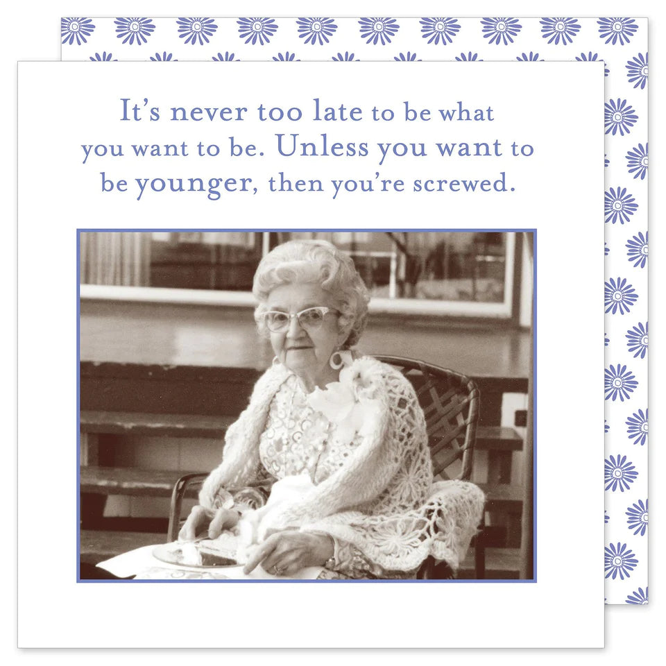 Never Too Late Napkin