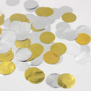 Gold and Silver Metallic Confetti