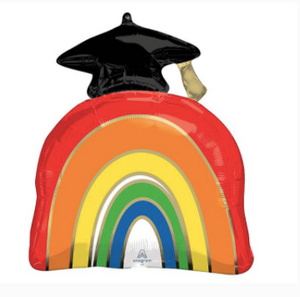 Grad Rainbow Mylar Balloon