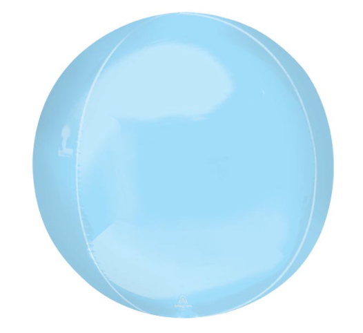 16" Orbz Balloon Pastel Blue