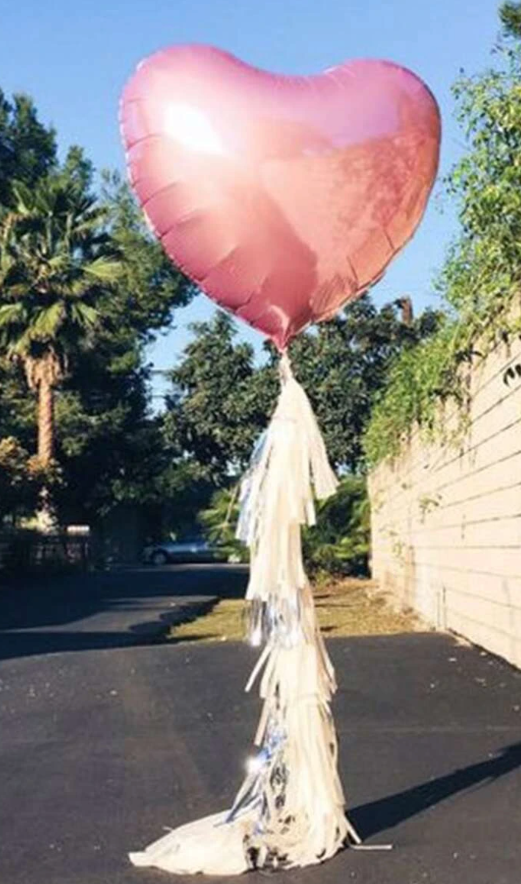 Rose Gold Foil Heart Balloon