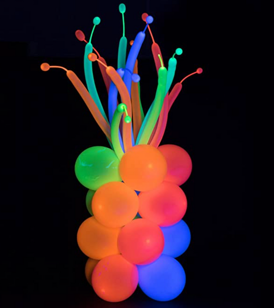 Neon Tying Balloons