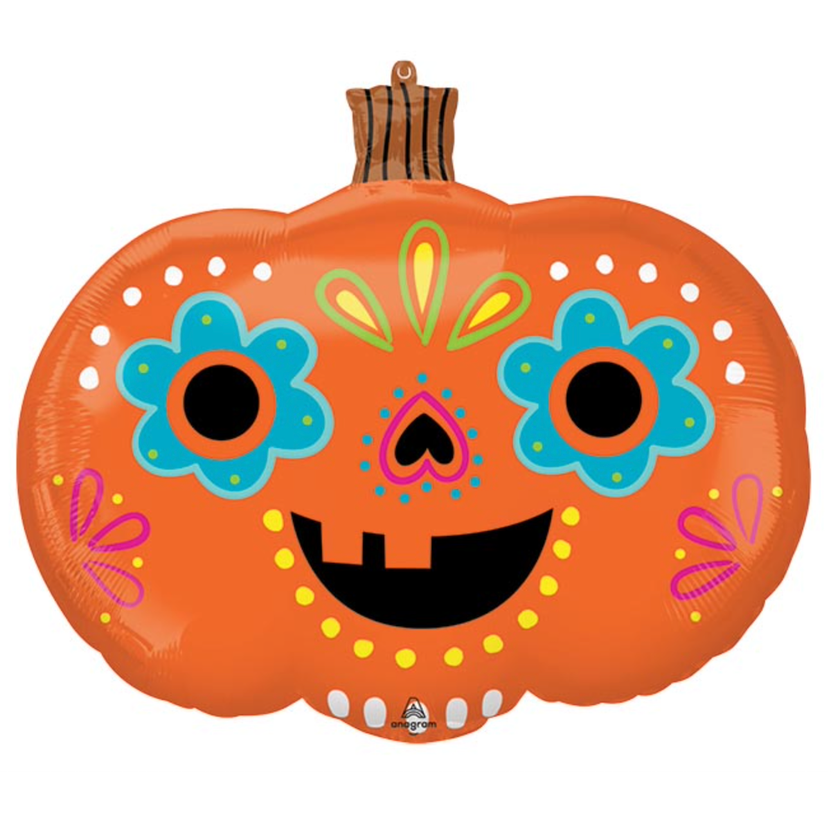 Inflated Day of the Dead Pumpkin