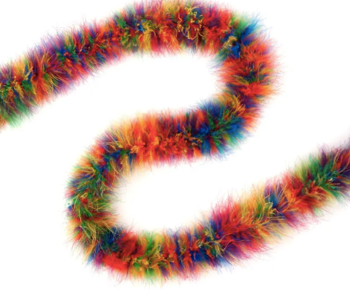 Load image into Gallery viewer, Marabou Boa Rainbow
