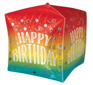 Gradient Happy Birthday Cubez