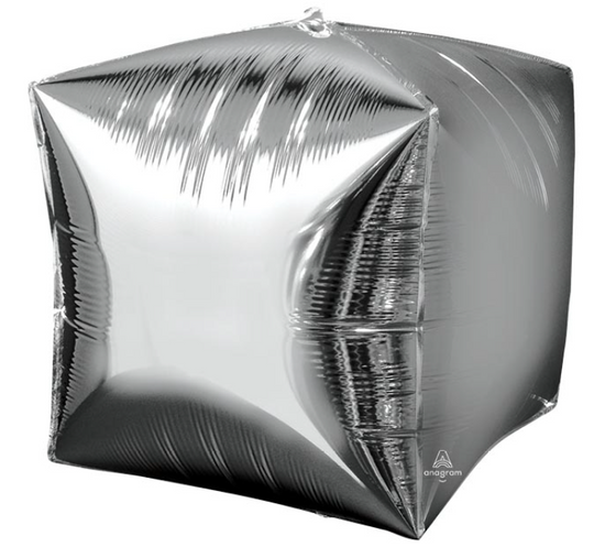 Silver Cubez Balloon