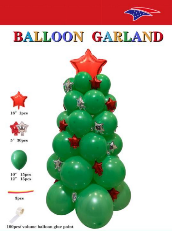 Load image into Gallery viewer, Christmas Tree Balloon Kit
