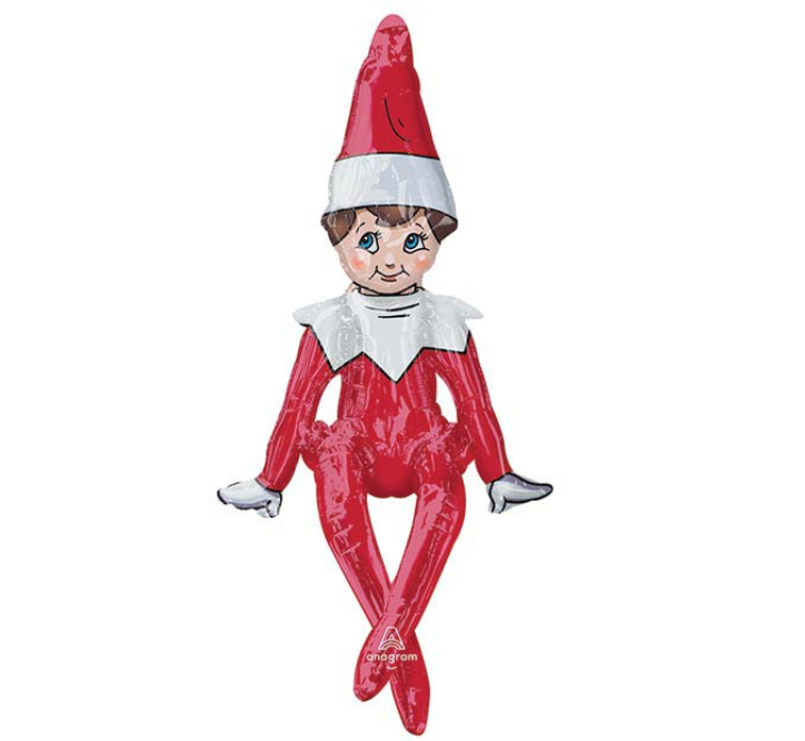 Sitting Elf on the Shelf Balloon