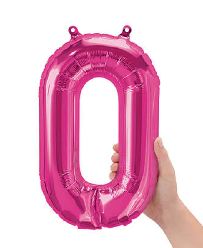 16" Pink Number Balloon