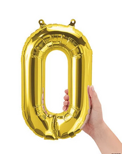 16" Gold Number Balloon