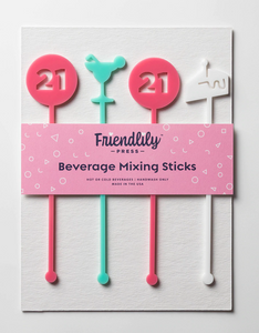 21st Birthday Drink Stirrers