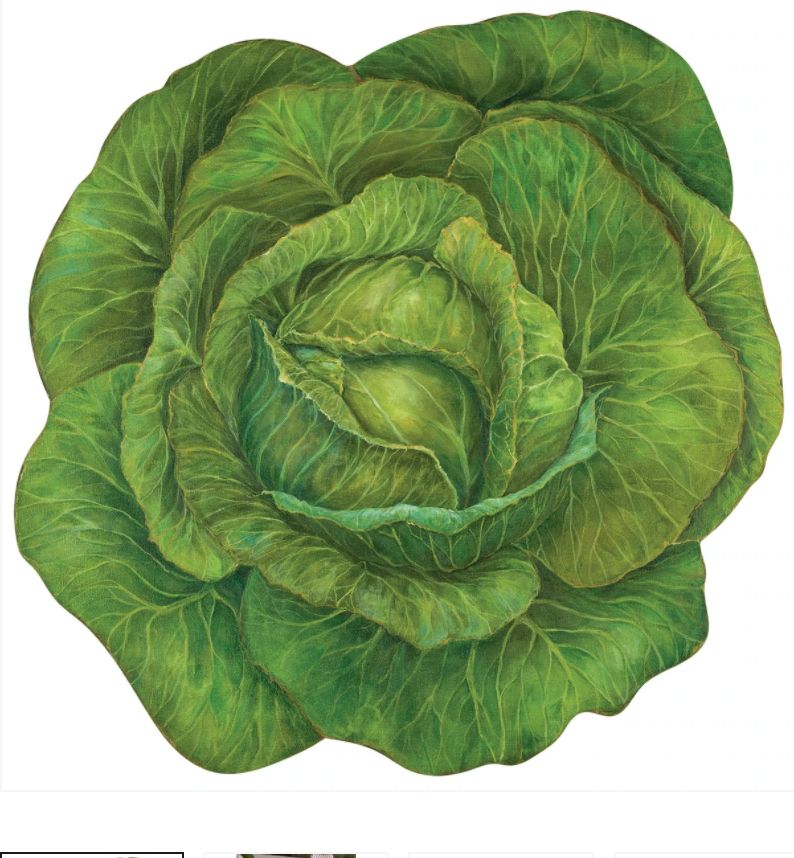 Load image into Gallery viewer, Die-Cut Cabbage Placemat
