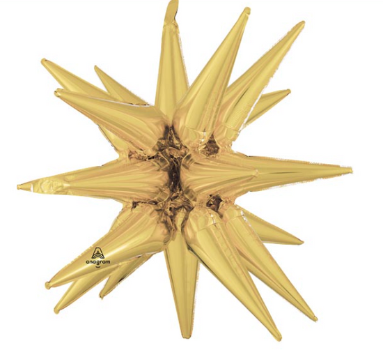 35" Gold Magic Star Balloon