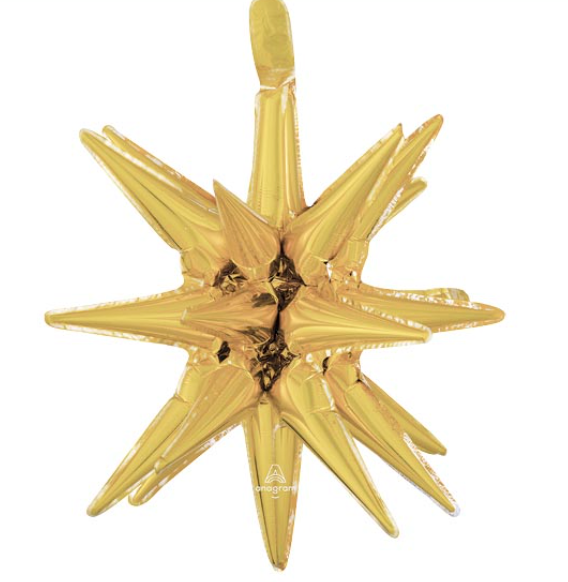 20" Gold Magic Star Balloon