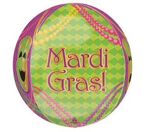 Mardi Gras Orbz Balloon