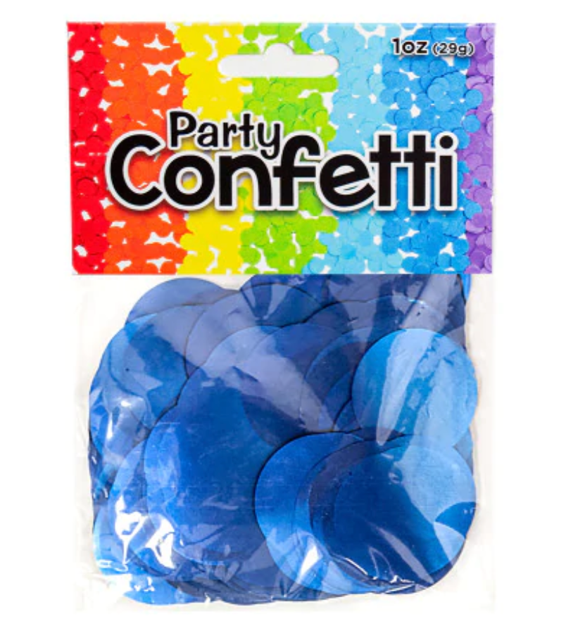 Blue Chrome Confetti