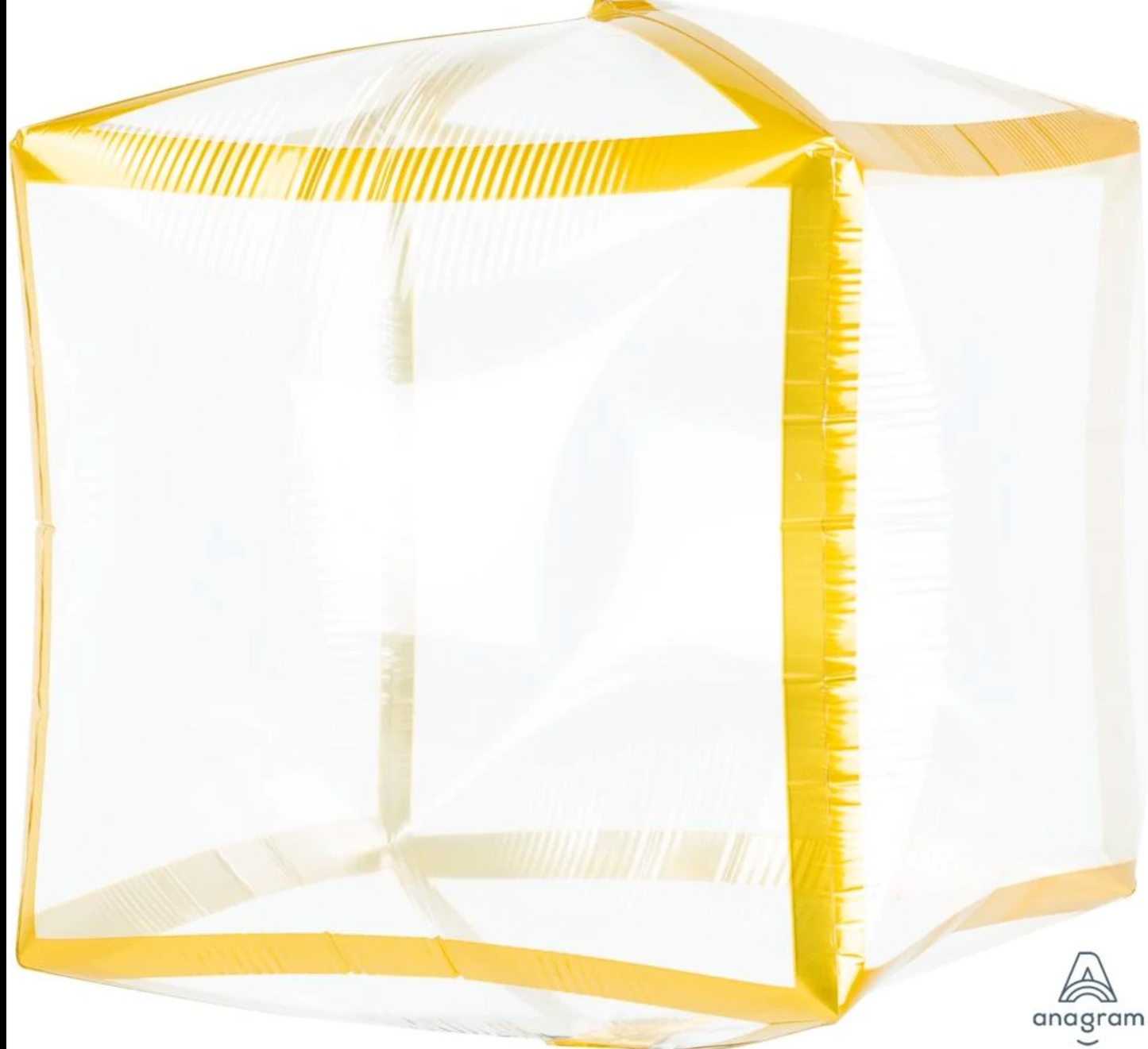15" Gold Trim Cube
