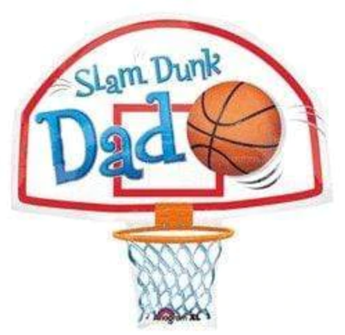 26" Slam Dunk Dad Foil Balloon