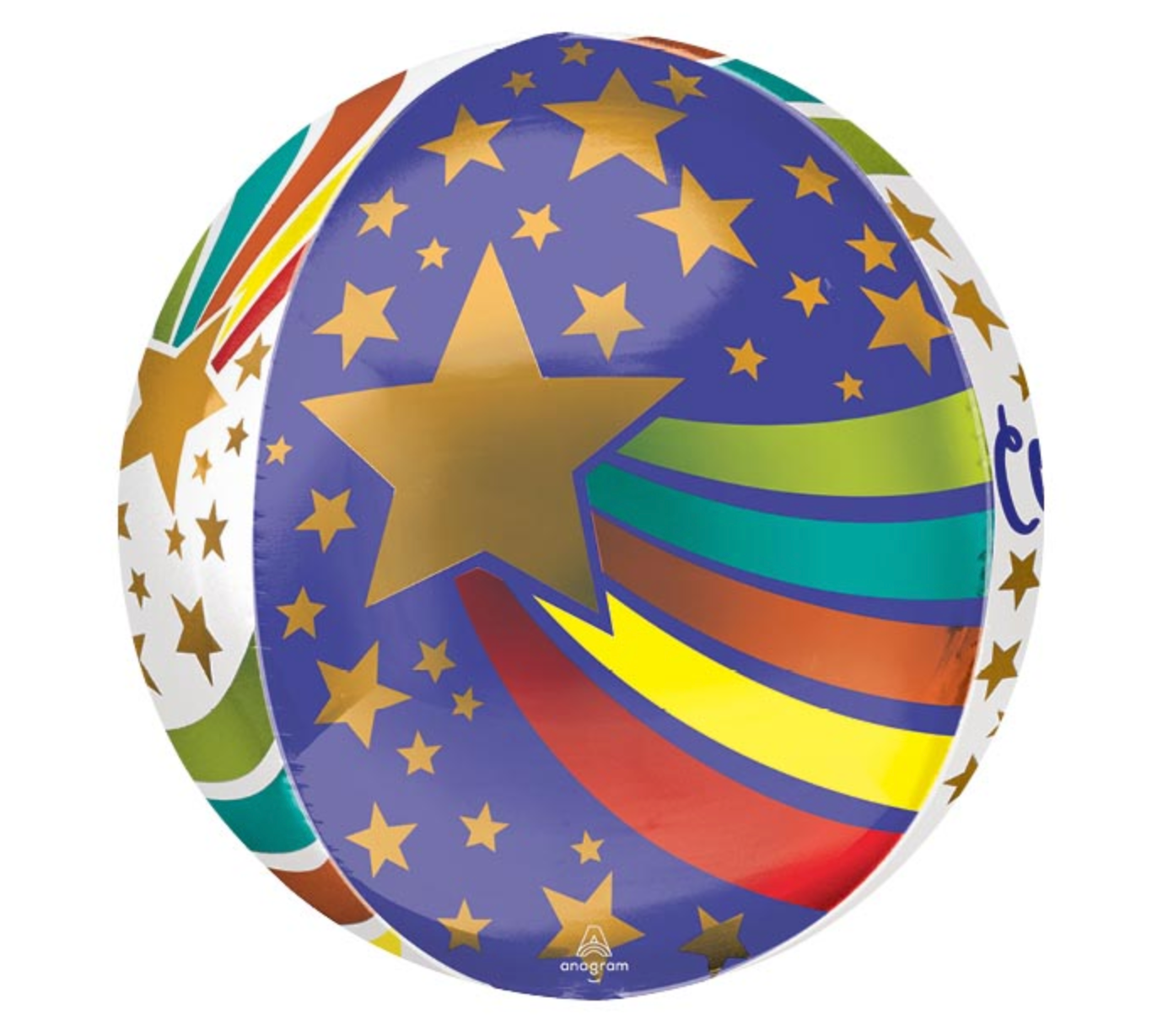 16" Congrats Stars Orbz Balloon