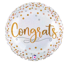 18" Congrats Mylar Balloon
