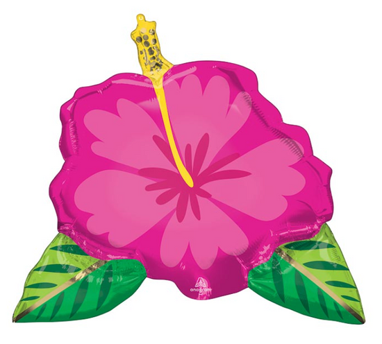 27" Tropical Hibiscus Mylar Balloon