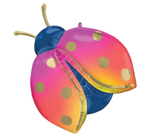 33" Colorful LadyBug Mylar Balloon