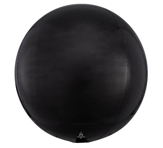 16" Black Orbz Balloon