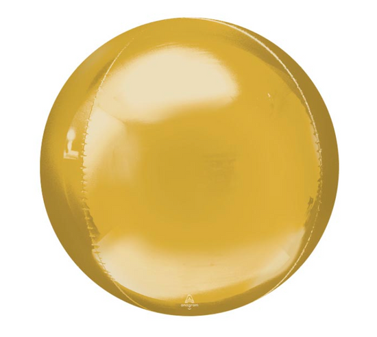 16" Gold Orbz Foil Balloon