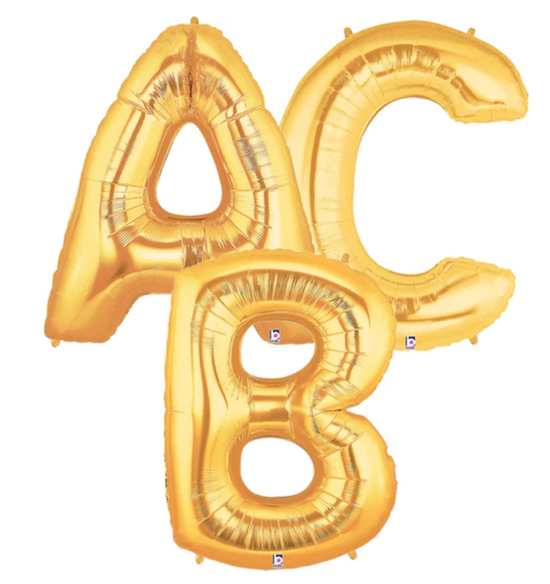 Load image into Gallery viewer, Gold Letter Balloons - 40&amp;quot;

