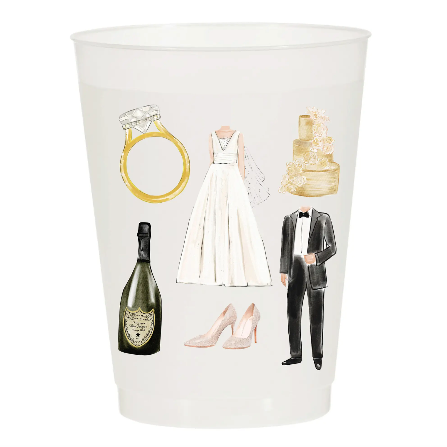 Wedding Collage Cups