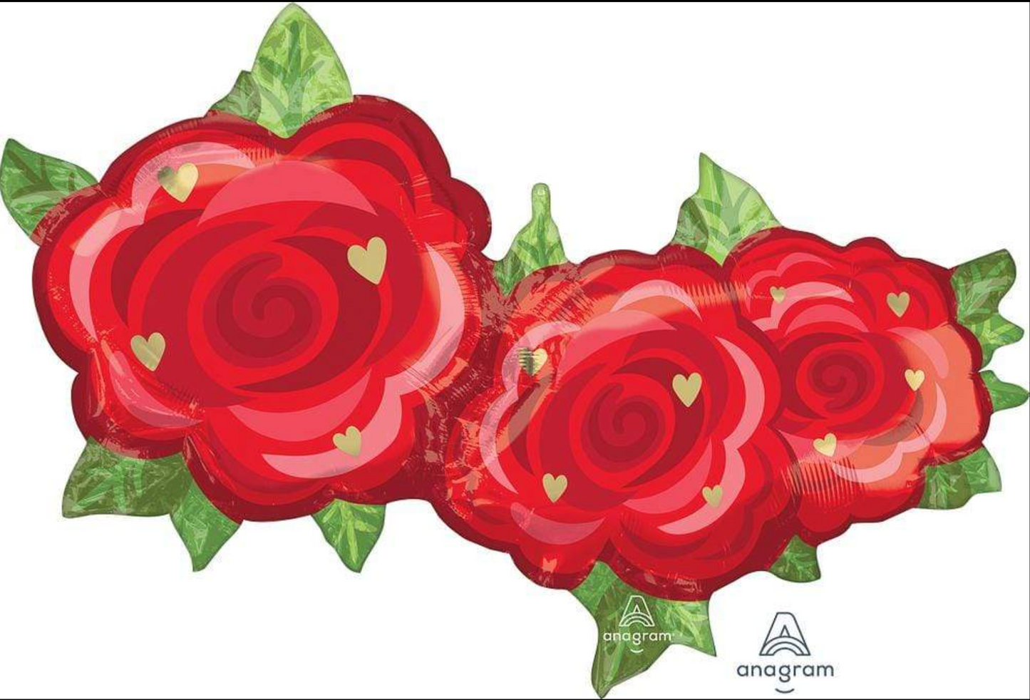 Load image into Gallery viewer, 37&amp;quot; Rose Trio Mylar
