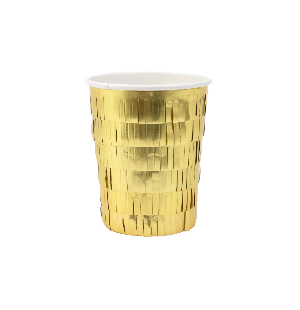 Gold Fringe Party Cup