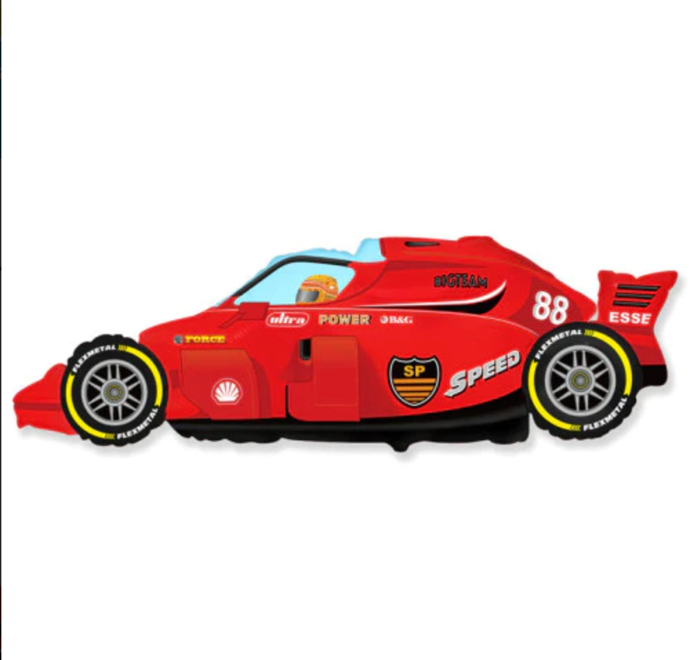 36" Red Formula Race Car