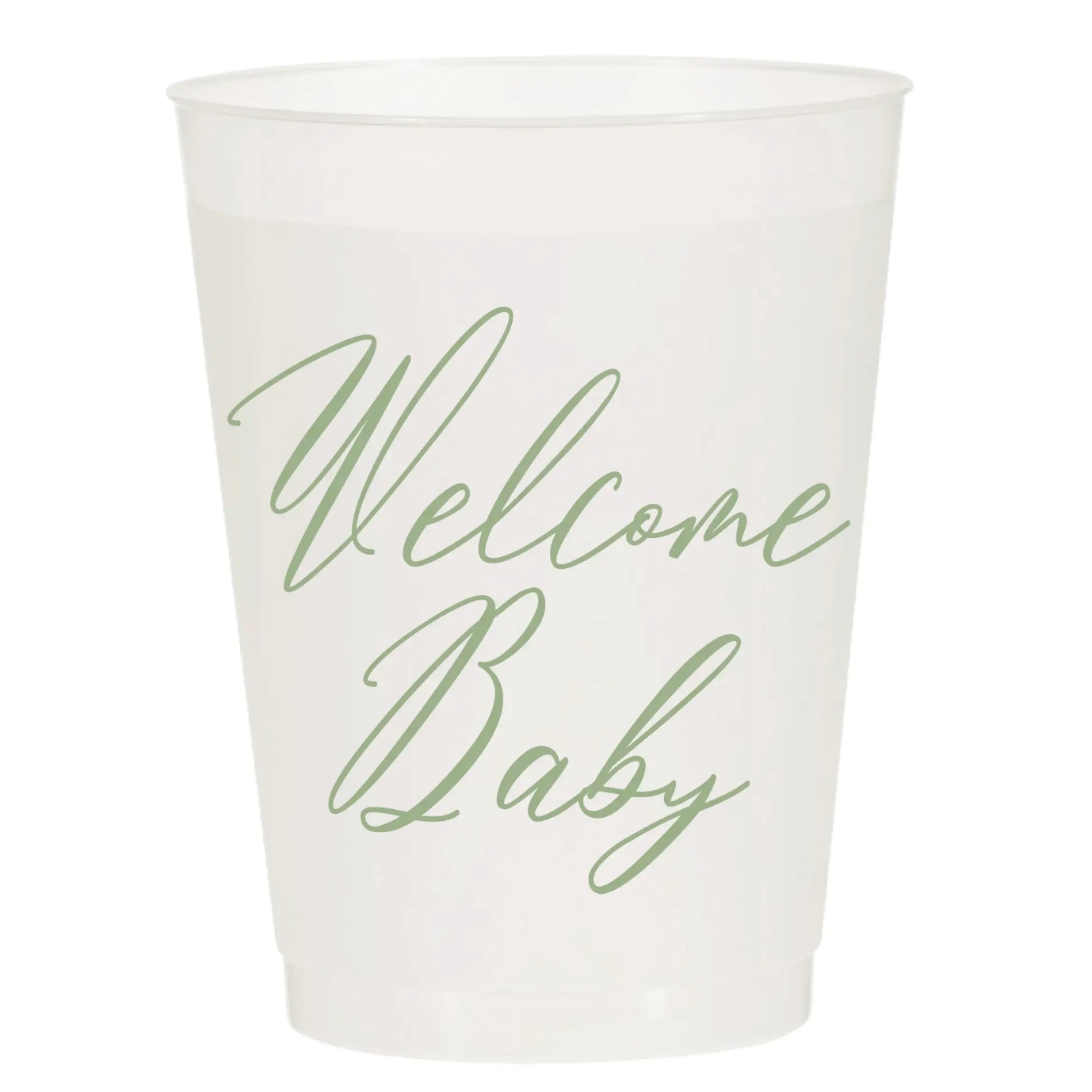 Load image into Gallery viewer, Welcome Baby Sage Green Cups

