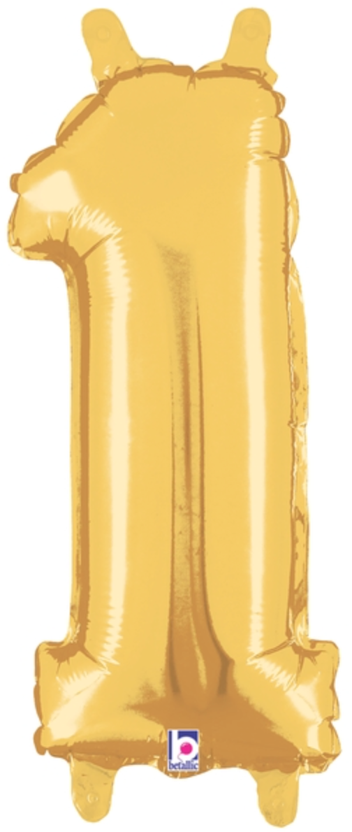 14 Inch Air-Filled Gold Numbers