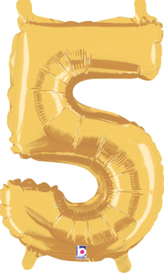 14 Inch Air-Filled Gold Numbers