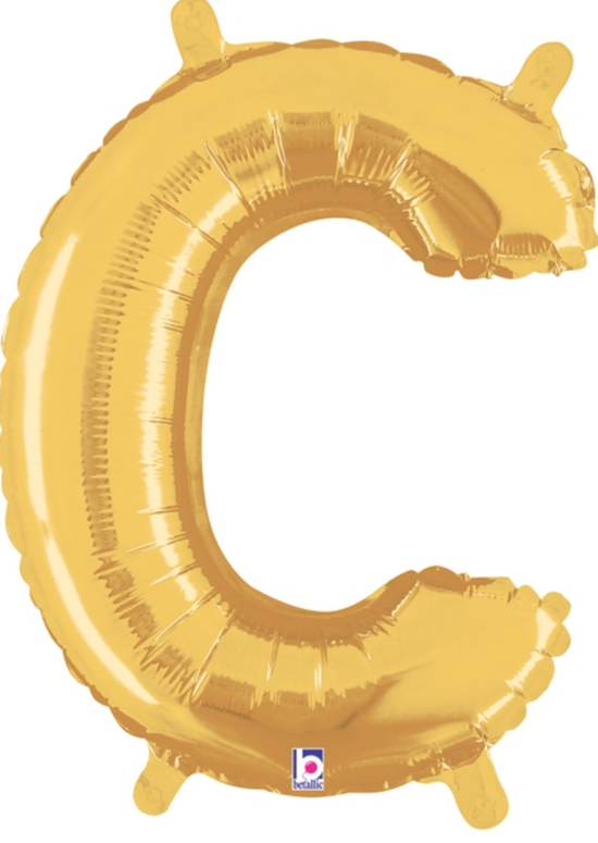 14 Inch Air-Filled Gold Letters