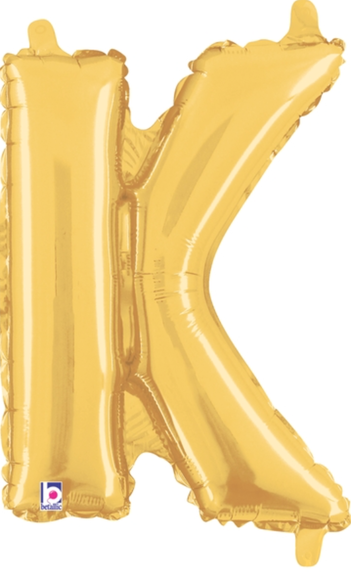 14 Inch Air-Filled Gold Letters