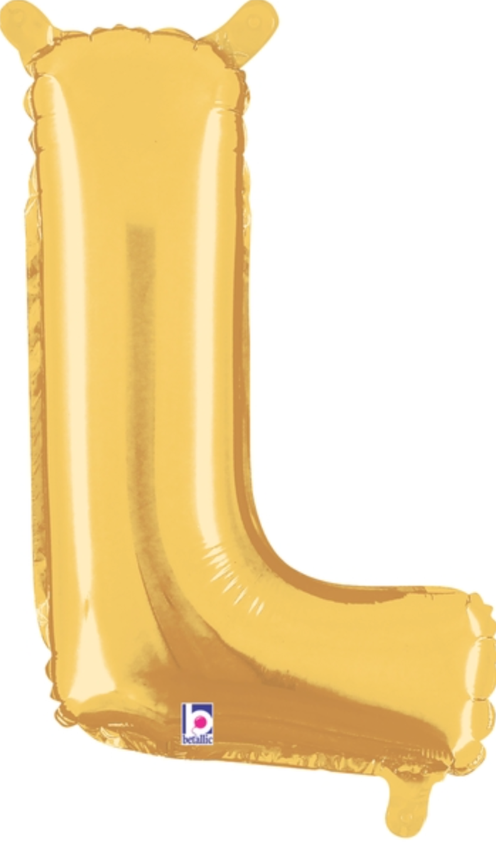 14 Inch Air-Filled Gold Letters