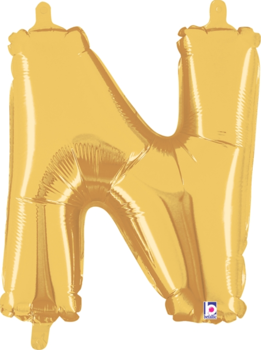 14 Inch Air-Filled Gold Letters