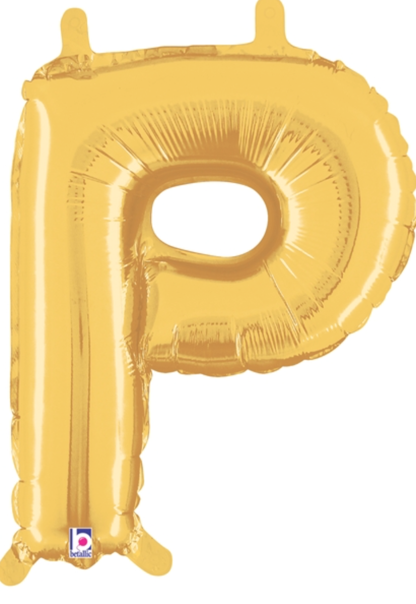 14 Inch Air-Filled Gold Letters