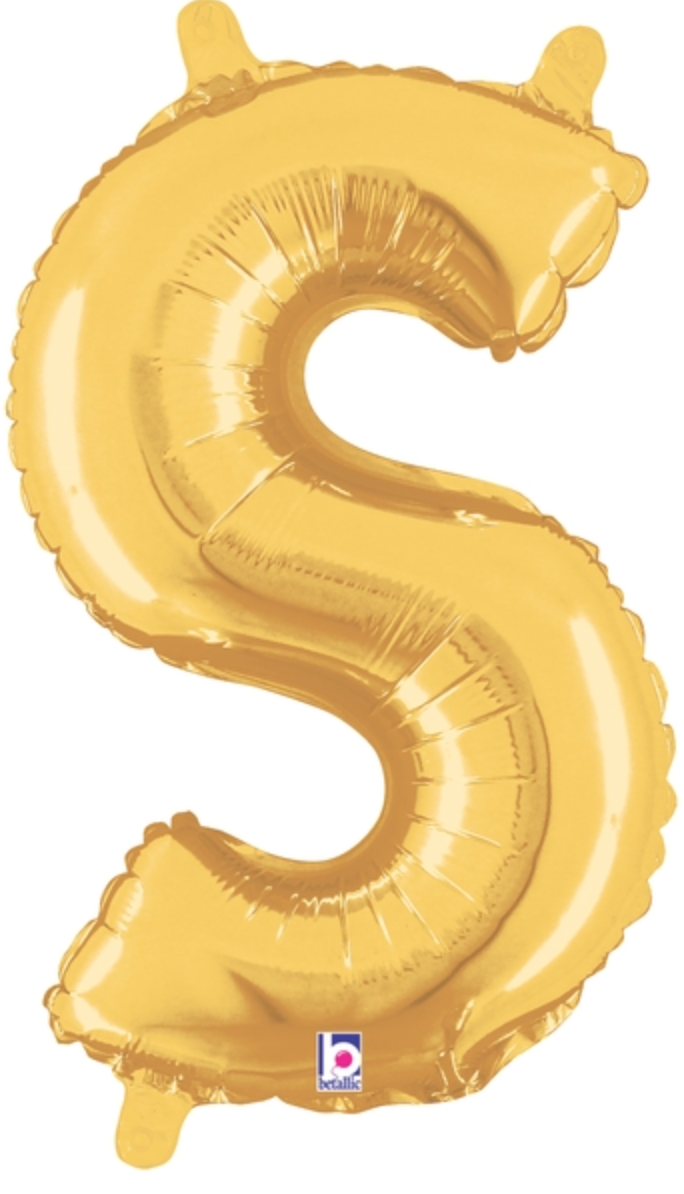 14 Inch Air-Filled Gold Letters